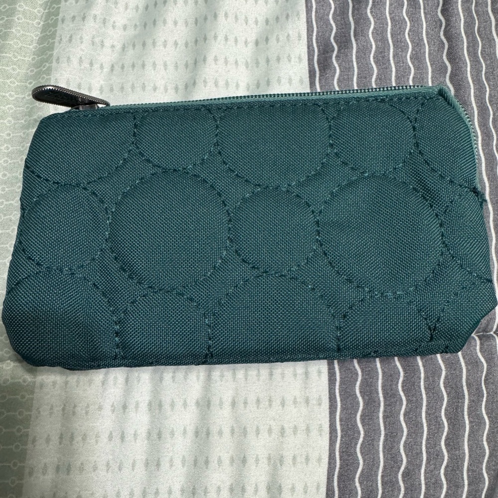 Thirty-One Teal Quilted Women's Clutch